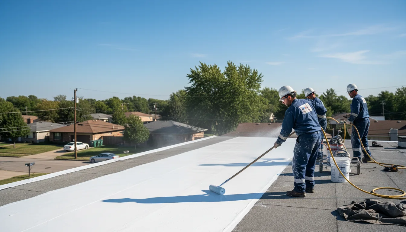 Commercial roof coating in New Site, MS near me
